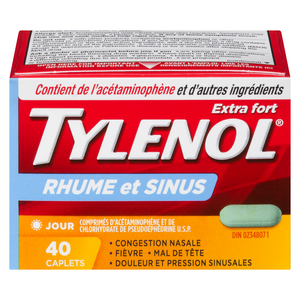 TYLENOL RH/SIN X/F CA 40