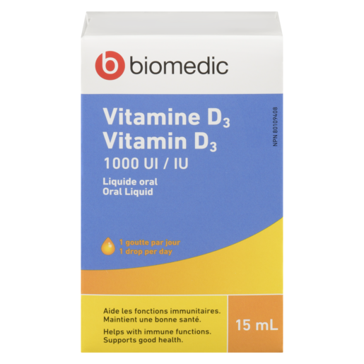 BIOMEDIC VIT D DROP1000UI 15ML