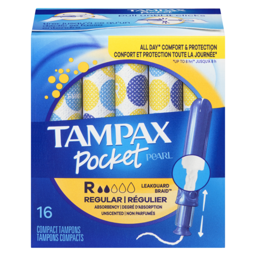 TAMPAX POCKET PEARL REG 16