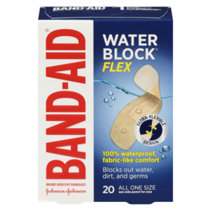 BAND-AID WATERBL TISSU FLEX 20