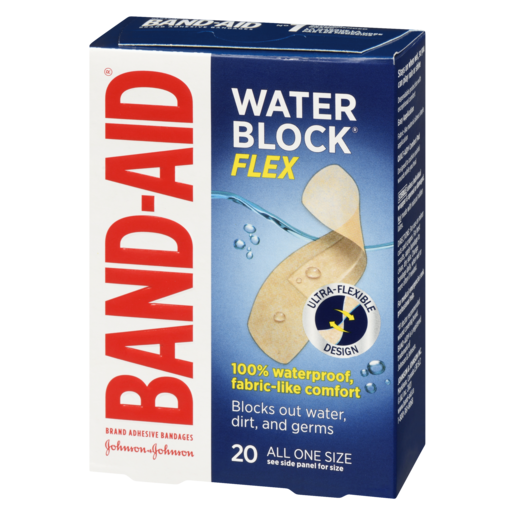 BAND-AID WATERBL TIS FLEX 20