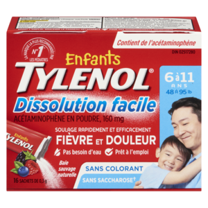 TYLENOL ENF DISS/VITE FRUIT 16