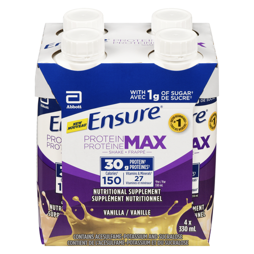 ENSURE PROT/MAX 30G VANILLE 4X330ML