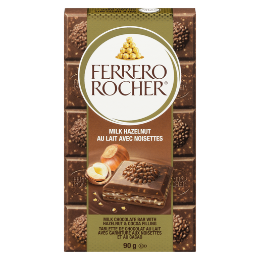 FERRERO ROCHER TABLETTE LAIT NOISETTE90G