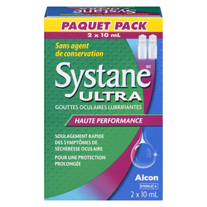 SYSTANE ULT GTTS/LUB SAC 2X10ML