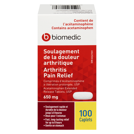 BIOMEDIC ACET 650MG DOUL/ART CAPS 100