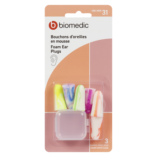 BIOMEDIC B/OREILLE COLORE SILENZIO+ETUI6