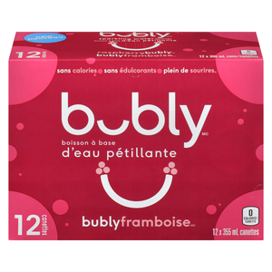 BUBLY EAU PETIL FRAMBOISE 12X355ML