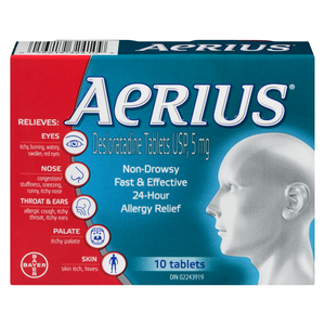 AERIUS 5MG ALLERG S/SOMNOLENCE COMP10
