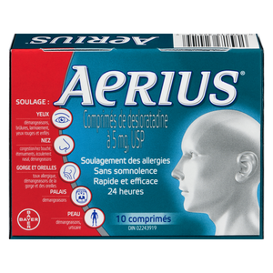 AERIUS 5MG ALLERG S/SOMNOLENCE COMP10