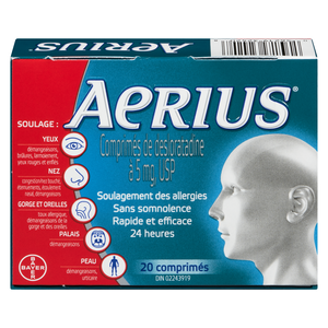 AERIUS 5MG ALLERG CO20