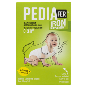 PEDIAFER SUPP FER 0-3 ANS CITRON 50ML