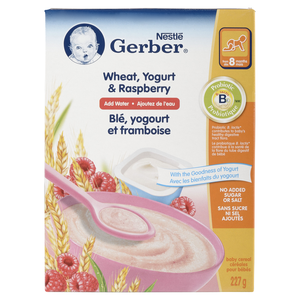 GERBER CEREALES BLE/YOG/FRAMBOISE 227G