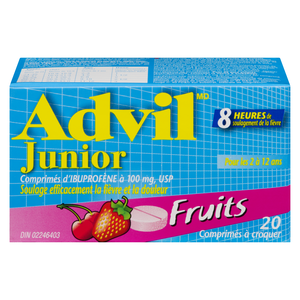 ADVIL JR IBUP CROQ FRUITS CO 20