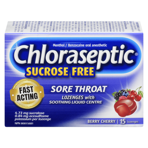 CHLORASEPTIC PAST BAIES CERISE 15