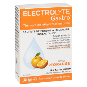 ELECTROLYTE GASTRO PDRE ORANGE 8X4.9G