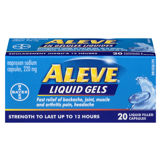 ALEVE 220MG G/LIQ           20