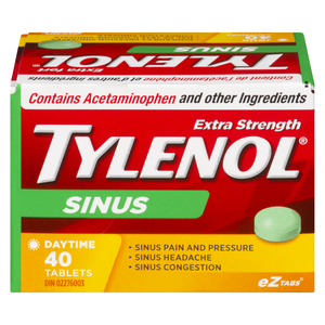 TYLENOL SINUS X/F JR COMP 40