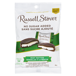 RUSSELL CHOC NR ROND MENTHE S/SUCRE 85G
