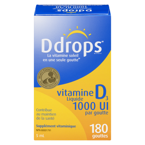 DDROPS VIT+D 1000UI GOUTTES180