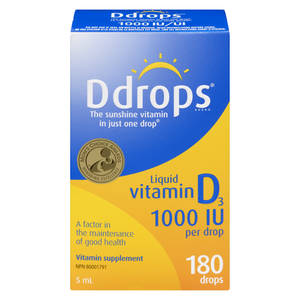 DDROPS VIT+D 1000UI GTTS 180