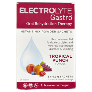 ELECTROLYTE GASTRO PDRE FRUITS 8X4.9G