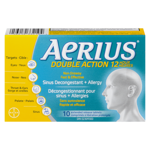 AERIUS DBL ACT 12HRS CO 10