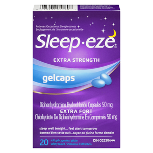 SLEEP-EZE X/F 50MG GELCAP 20