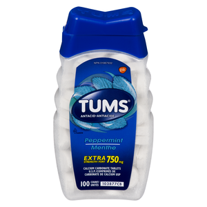 TUMS ANTIACIDE EXT/FORT MENTHE 100