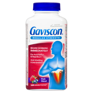 GAVISCON MED CROQ FRUITS CO 100