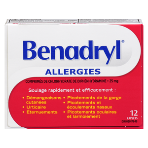 BENADRYL 25MG CA 12