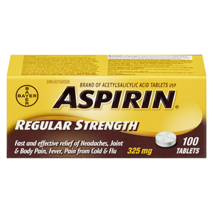 ASPIRIN 325MG         CO 100