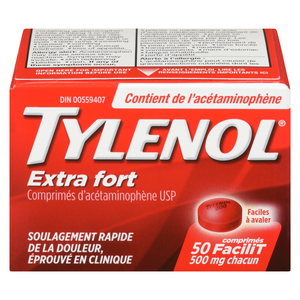 TYLENOL 500MG FAC X/F CO 50