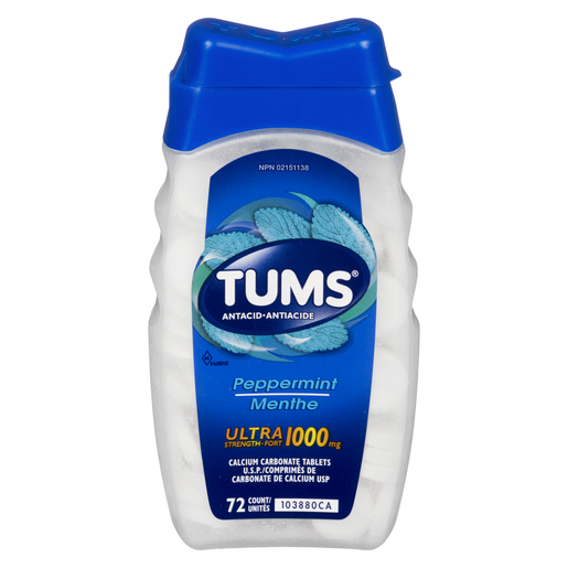 TUMS 400MG U/F MENT CO 72