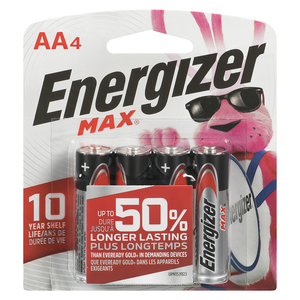 ENERGIZER MAX AA  E91BP4  4