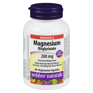 WEBBER BISGLYCINATE MAGNESIUM 200MG CA60