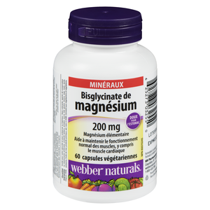 WEBBER BISGLYCINATE MAGNESIUM 200MG CA60