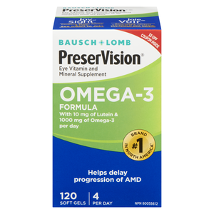 B+L PRESERVISION OMEGA 3 CAPS CA 120