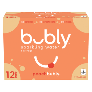 BUBLY EAU PETIL PECHE 12X355ML