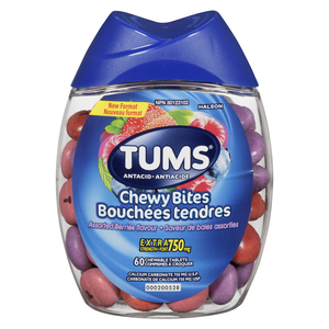 TUMS BOUCHEES TENDRES BAIES ASST CO 60