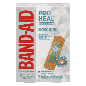 BAND-AID PRO HEAL PANS REG 10