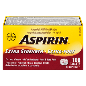 ASPIRIN 500MG X/F CO100
