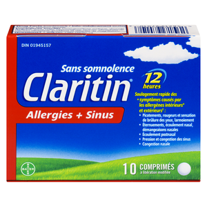 CLARITIN ALLERG SINUS S/SOMN CO 10