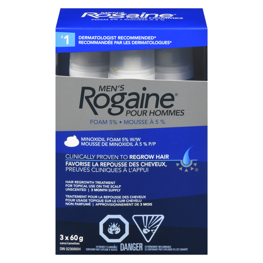 ROGAINE 5% MOUSSE  3X60G