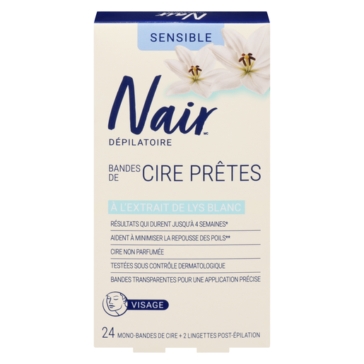 NAIR B/CIRE VISAGE PRETES   24