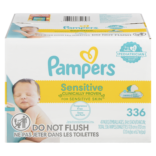 PAMPERS LINGETTE SENS ETUI 336