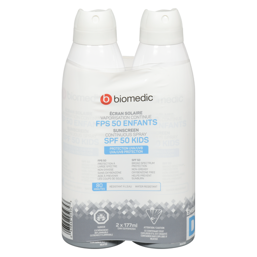 BIOMEDIC FPS50 ECRAN SOL ENF DUO 2X177ML