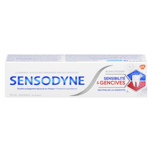 SENSODYNE DENT GENCIVES SENS BLANCH 75ML