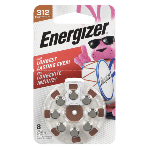 ENERGIZER PILE AUD AZ312DP8  8