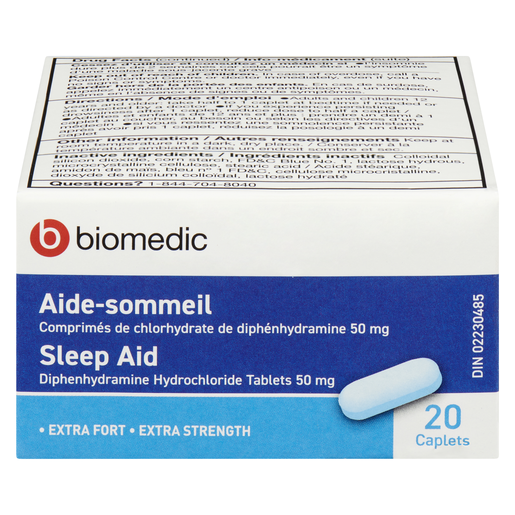 BIOMEDIC DORM AID 50MG X/F CO 20